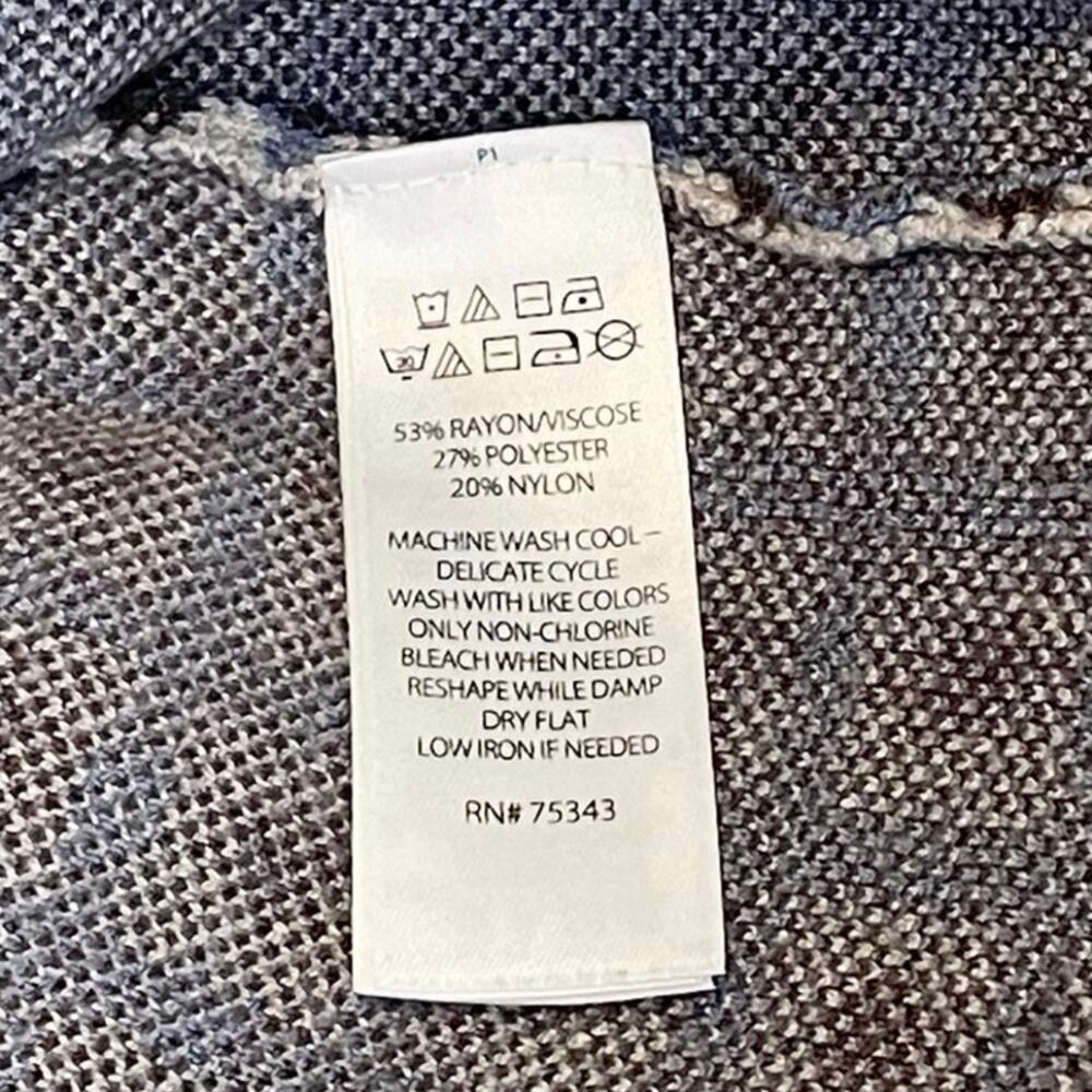 Rachel Rachel Roy Cardigan Jacket Women’s S Brown Blue Checked Knit - Picture 6 of 10